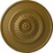 Ekena Millwork Floral Ceiling Medallion, Hand-Painted Gold, 23 1/2"OD x 2 3/4"P CM23FLGLS - alternate 1